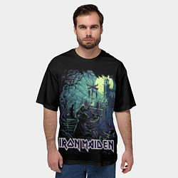 Футболка оверсайз мужская IRON MAIDEN, цвет: 3D-принт — фото 2