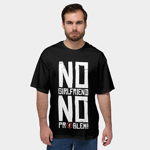 Мужская футболка оверсайз Нет Девушки - Нет Проблем / 3D-принт – фото 3