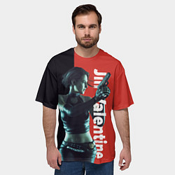 Футболка оверсайз мужская RE3 Jill Valentine, цвет: 3D-принт — фото 2