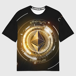 Мужская футболка оверсайз ETHEREUM ЭФИРИУМ