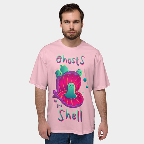 Мужская футболка оверсайз Призрак в доспехах / 3D-принт – фото 3