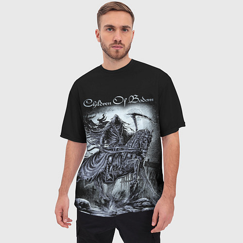 Мужская футболка оверсайз Children of Bodom / 3D-принт – фото 3
