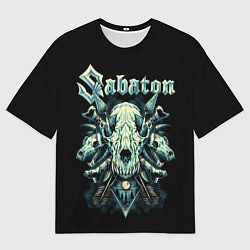 Футболка оверсайз мужская Sabaton, цвет: 3D-принт