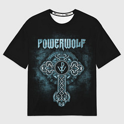 Футболка оверсайз мужская Powerwolf, цвет: 3D-принт