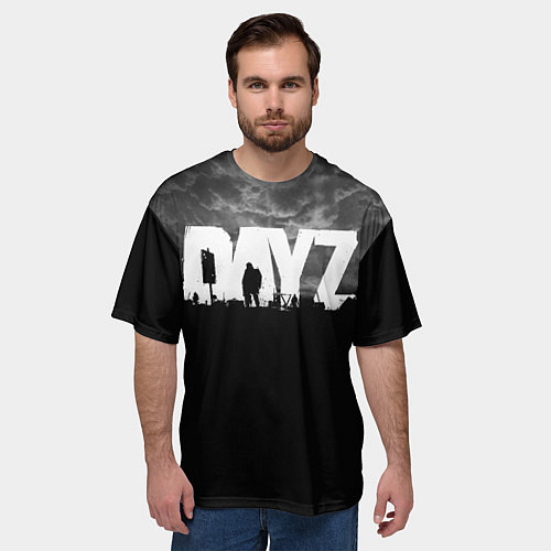 Мужская футболка оверсайз DAYZ ДЕЙЗИ / 3D-принт – фото 3