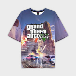 Футболка оверсайз мужская ЭКШЕН Grand Theft Auto V, цвет: 3D-принт