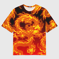 Мужская футболка оверсайз ДРАКОН