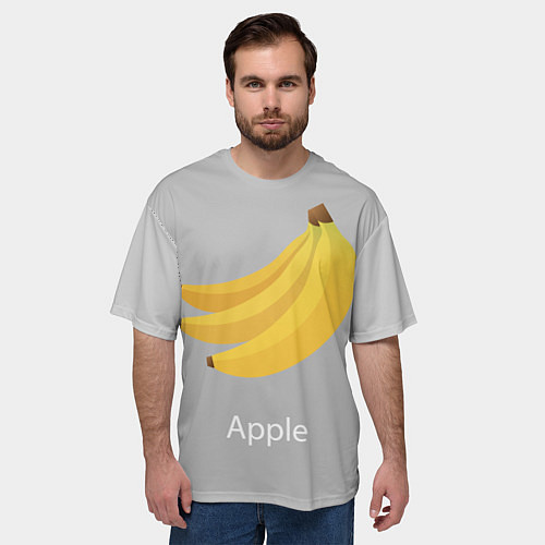 Мужская футболка оверсайз Banana / 3D-принт – фото 3