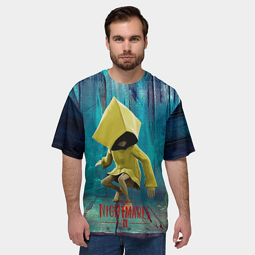 Мужская футболка оверсайз Little Nightmares 2 / 3D-принт – фото 3