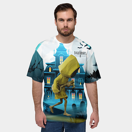 Мужская футболка оверсайз Little Nightmares 2 / 3D-принт – фото 3