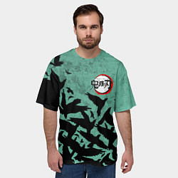 Футболка оверсайз мужская DEMON SLAYER KIMETSU NO YAIBA, цвет: 3D-принт — фото 2