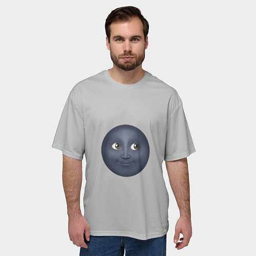 Мужская футболка оверсайз Темная луна / 3D-принт – фото 3