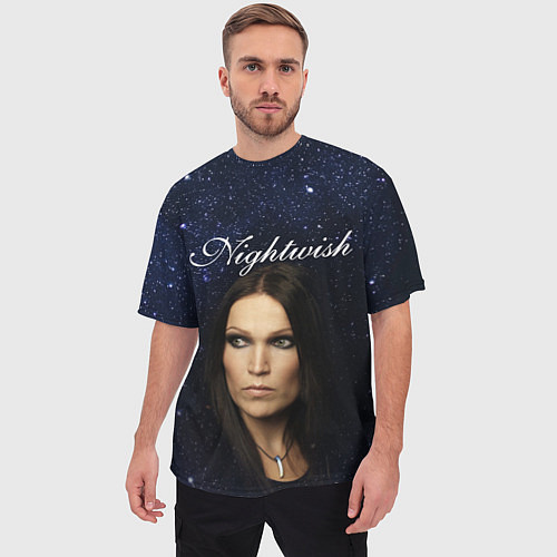 Мужская футболка оверсайз Nightwish Tarja Turunen Z / 3D-принт – фото 3