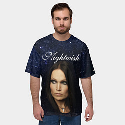 Футболка оверсайз мужская Nightwish Tarja Turunen Z, цвет: 3D-принт — фото 2