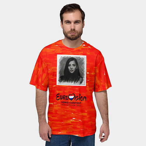 Мужская футболка оверсайз Евровидение 2021 $ / 3D-принт – фото 3
