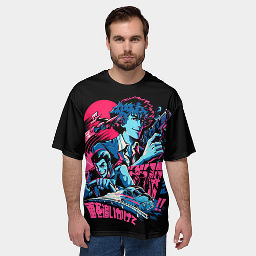 Мужская футболка оверсайз Cowboy Bebop / 3D-принт – фото 3