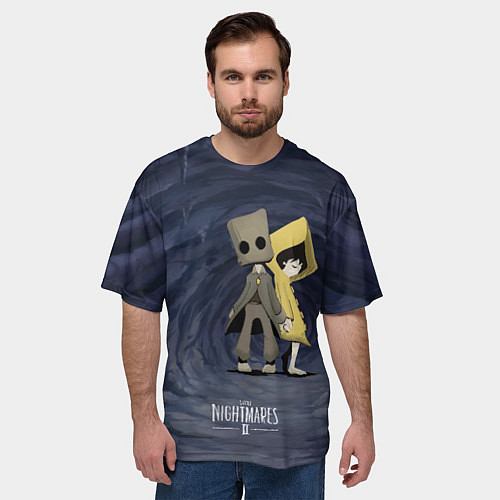 Мужская футболка оверсайз Little Nightmares 2 / 3D-принт – фото 3