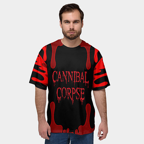 Мужская футболка оверсайз Cannibal Corpse / 3D-принт – фото 3