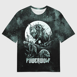 Футболка оверсайз мужская Powerwolf, цвет: 3D-принт