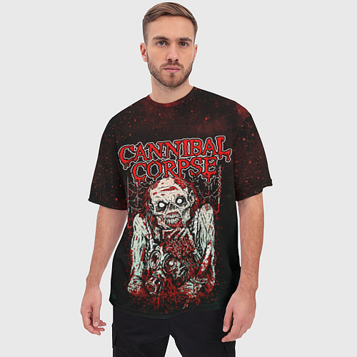 Мужская футболка оверсайз Cannibal Corpse / 3D-принт – фото 3