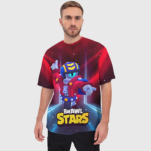Мужская футболка оверсайз STU СТУ Brawl Stars / 3D-принт – фото 3