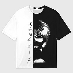 Футболка оверсайз мужская Kaneki X Tokyo Ghoul, цвет: 3D-принт