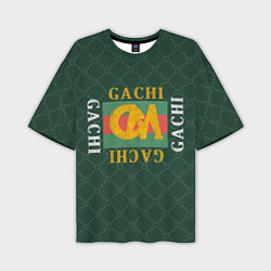 Футболка оверсайз мужская GACHI GUCCI, цвет: 3D-принт