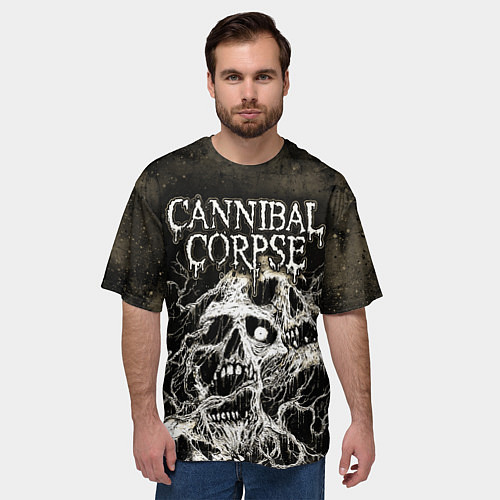 Мужская футболка оверсайз Cannibal Corpse / 3D-принт – фото 3