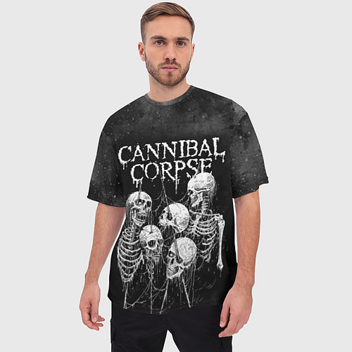Мужская футболка оверсайз Cannibal Corpse / 3D-принт – фото 3