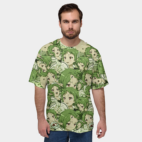 Мужская футболка оверсайз Сильфиетта Грейрат / 3D-принт – фото 3