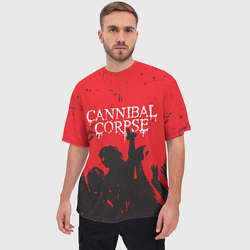 Мужская футболка оверсайз Cannibal Corpse Труп Каннибала Z / 3D-принт – фото 3