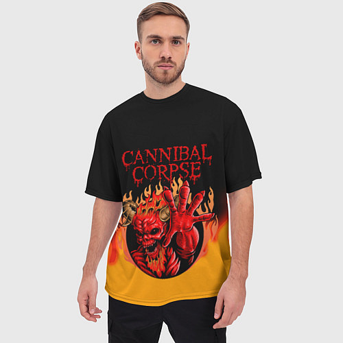 Мужская футболка оверсайз Cannibal Corpse Труп Каннибала Z / 3D-принт – фото 3