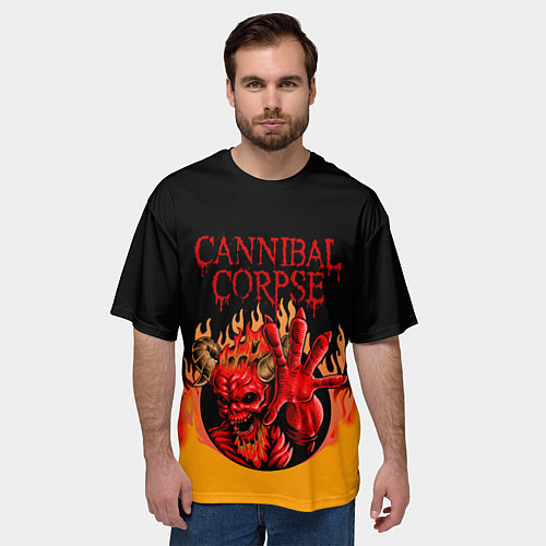 Мужская футболка оверсайз Cannibal Corpse Труп Каннибала Z / 3D-принт – фото 3