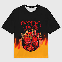 Футболка оверсайз мужская Cannibal Corpse Труп Каннибала Z, цвет: 3D-принт
