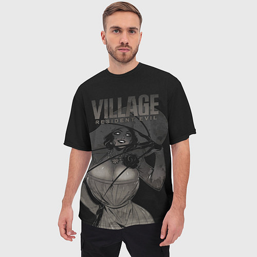 Мужская футболка оверсайз VILLAGE resident evil / 3D-принт – фото 3