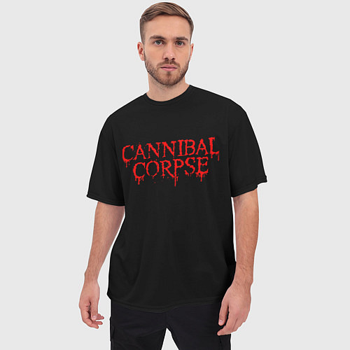 Мужская футболка оверсайз Cannibal Corpse / 3D-принт – фото 3