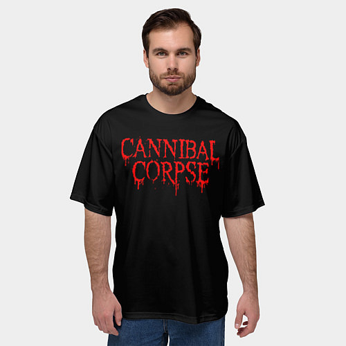 Мужская футболка оверсайз Cannibal Corpse / 3D-принт – фото 3