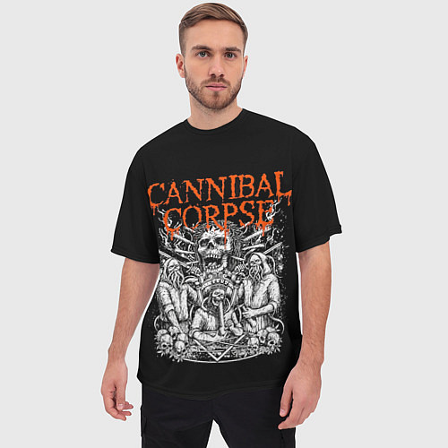 Мужская футболка оверсайз Cannibal Corpse / 3D-принт – фото 3