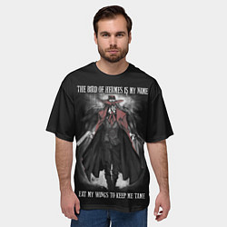 Футболка оверсайз мужская Хеллсинг, цвет: 3D-принт — фото 2