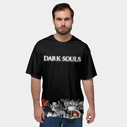 Футболка оверсайз мужская 8bit Dark Souls, цвет: 3D-принт — фото 2