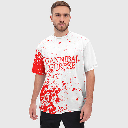 Мужская футболка оверсайз Cannibal corpse / 3D-принт – фото 3