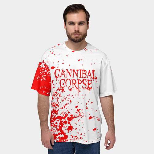 Мужская футболка оверсайз Cannibal corpse / 3D-принт – фото 3