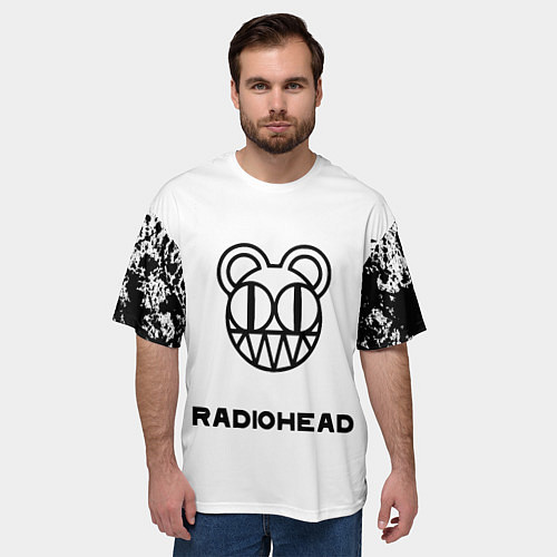 Мужская футболка оверсайз Radiohead / 3D-принт – фото 3