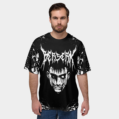 Мужская футболка оверсайз BERSERK БЕРСЕРК / 3D-принт – фото 3