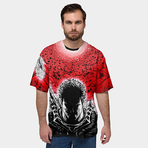 Мужская футболка оверсайз BERSERK БЕРСЕРК / 3D-принт – фото 3