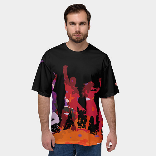 Мужская футболка оверсайз Танцы / 3D-принт – фото 3