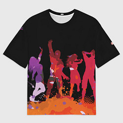 Футболка оверсайз мужская Танцы, цвет: 3D-принт