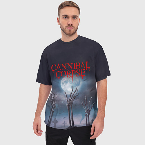 Мужская футболка оверсайз Cannibal Corpse Труп Каннибала Z / 3D-принт – фото 3
