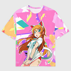 Футболка оверсайз мужская Kirino Kousaka, цвет: 3D-принт