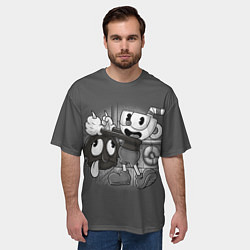 Футболка оверсайз мужская CUPHEAD, цвет: 3D-принт — фото 2